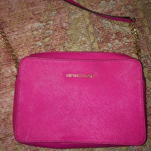 Michael Kors hot pink crossbody